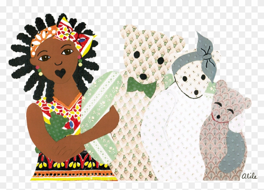 Dreadlocks And The Three Bears Clipart