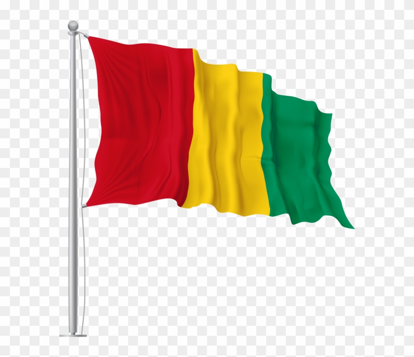 Guinea Waving Flag Png Image - 26 January Flag Png Clipart #3222644