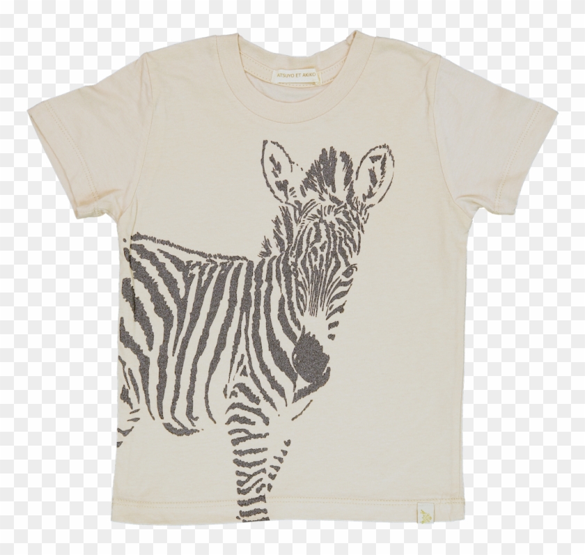 Atsuyo Et Akiko Natural Crew Tee - Zebra Clipart