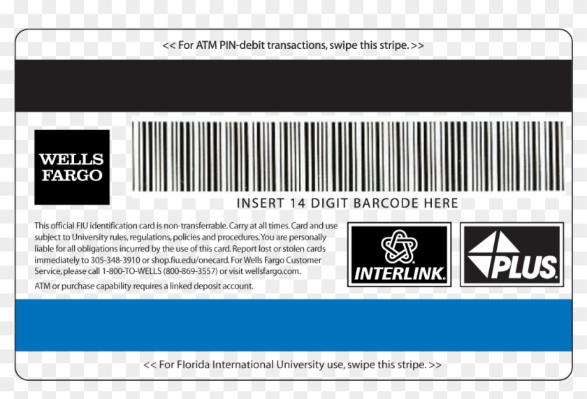 Back Of One Card - Wells Fargo Clipart #3223316