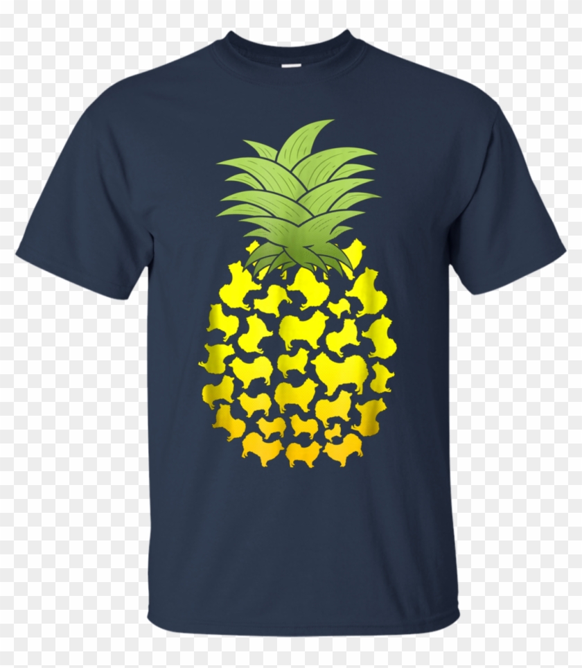 Tropical Pineapple Pomeranian T Shirt Pompom Pom Tumbleweed - Colin Kaepernick Nike Shirt Clipart #3223774