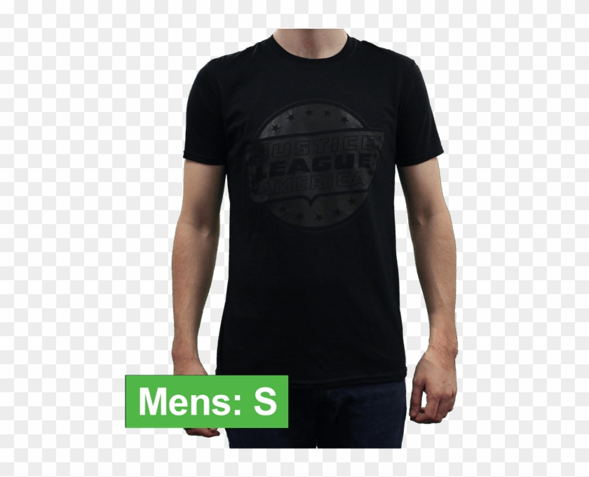 Justice League Logo Mens T-shirt - Active Shirt Clipart #3223826