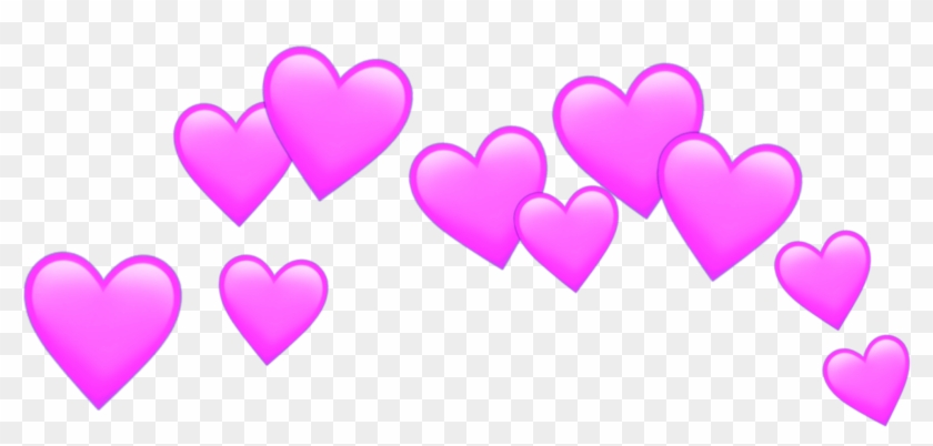 Sticker Heart Hearts Crown Tumblr Overlay Pink Png - Heart Crown Overlay Clipart
