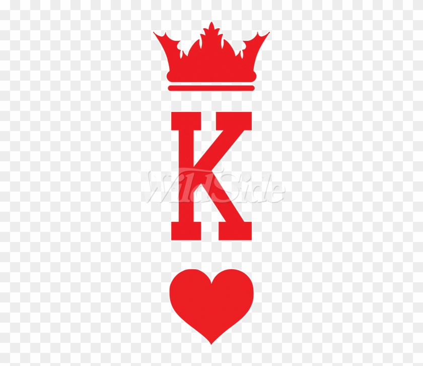 King Of Hearts Crown Heart - Crest Clipart