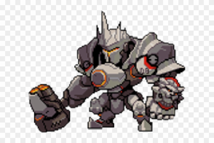 Reinhardt Sticker - Overwatch Reinhardt Pixel Spray Clipart