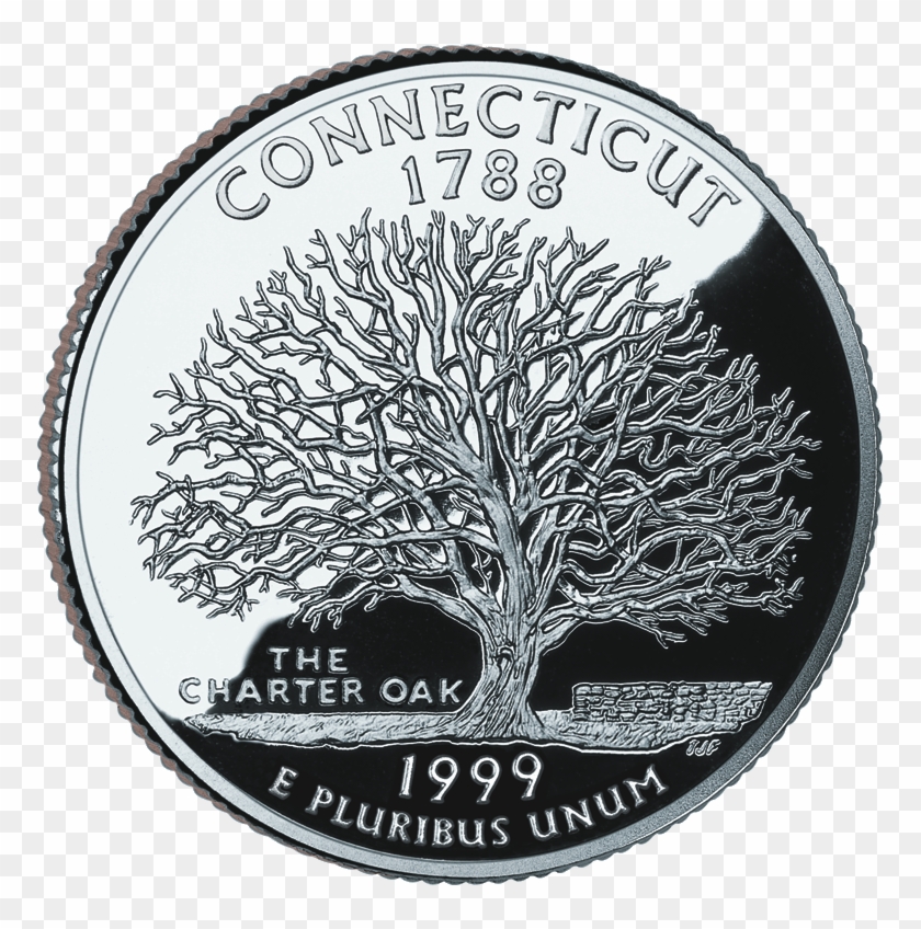 1999 Ct Proof - Connecticut Quarter Clipart