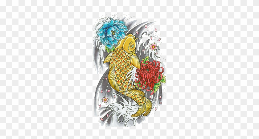 Download By Size - Koi Fish Tattoo Png Clipart #3225184