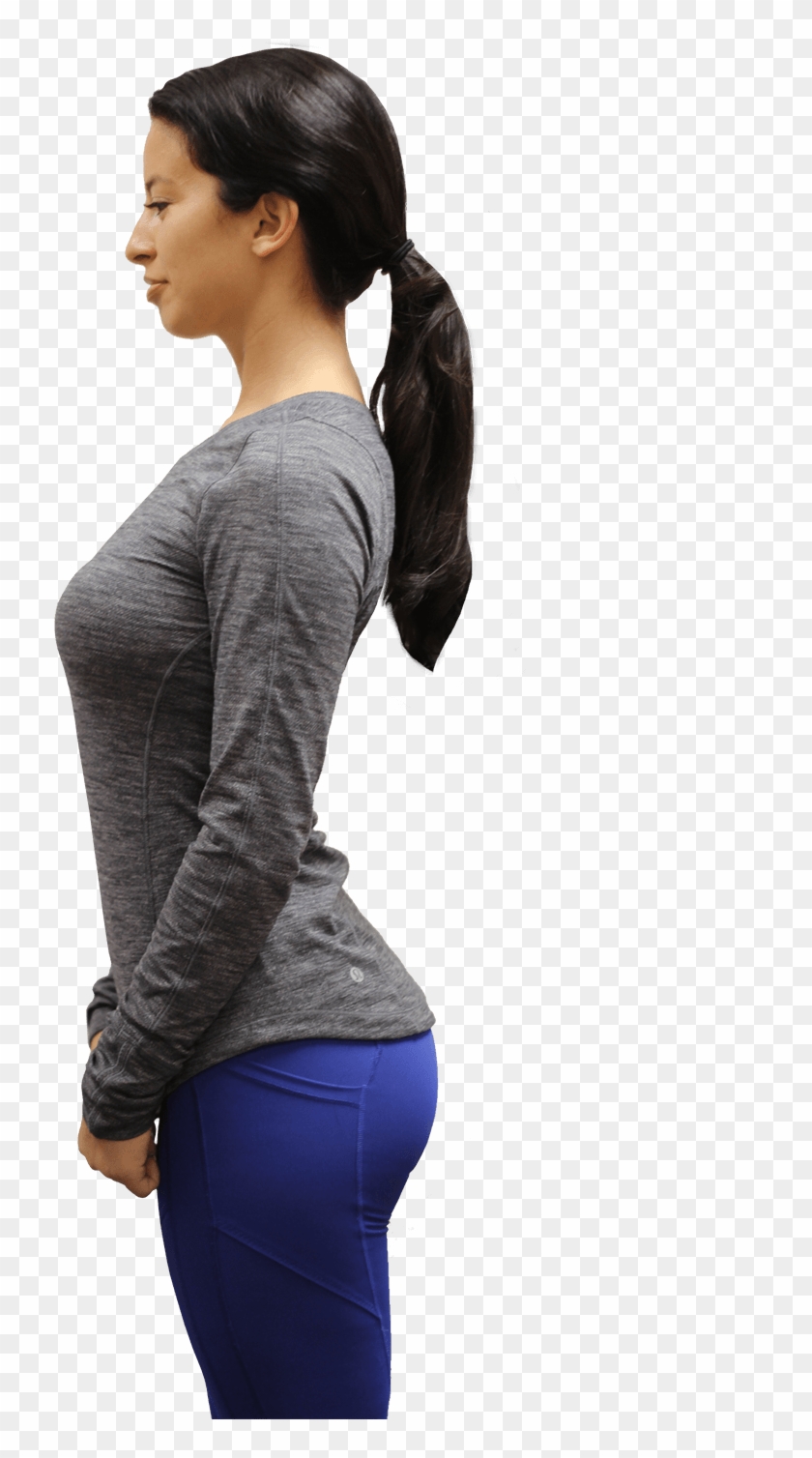 Standing With Anterior Tilt - Standing Anterior Pelvic Tilt Clipart