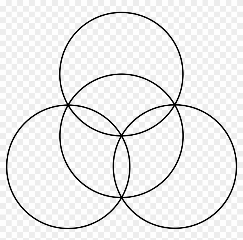 4 Circles Png - Line Art Clipart