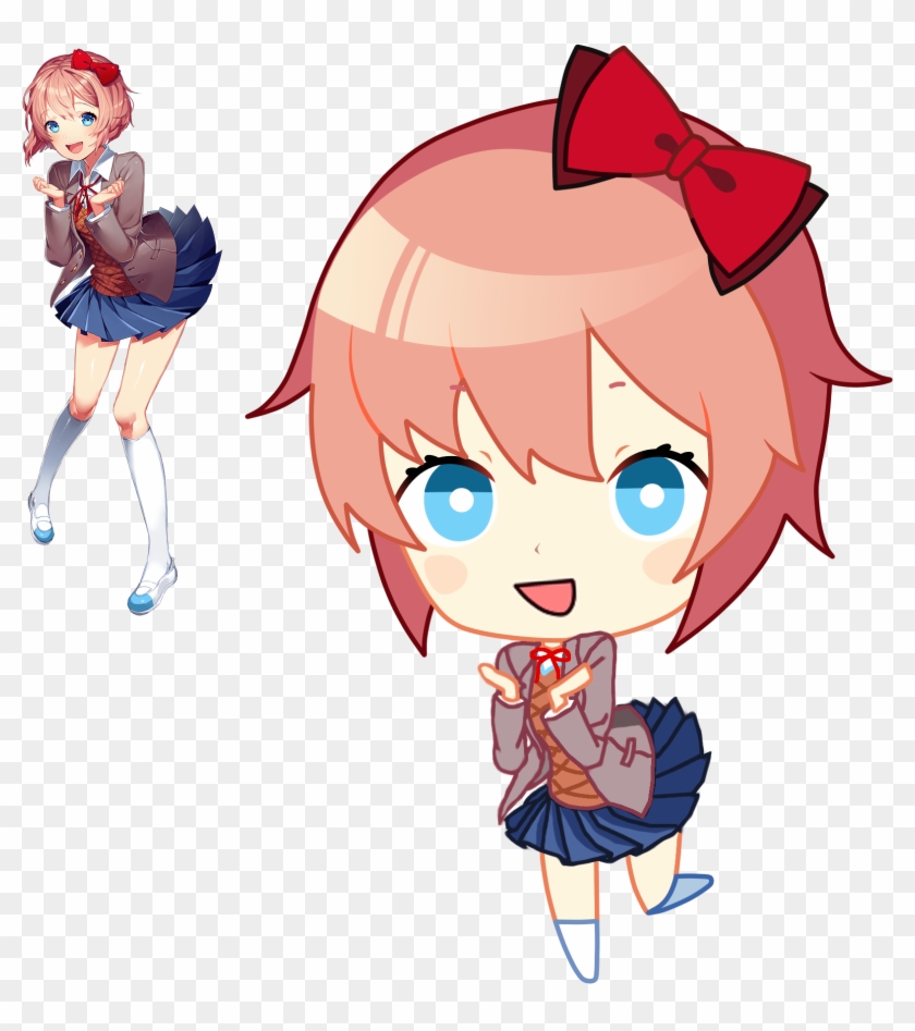 Sayori Gif Reddit Pictures Chibi Png Sayori Gif Reddit - Doki Literature Club Sayori Ddlc Clipart