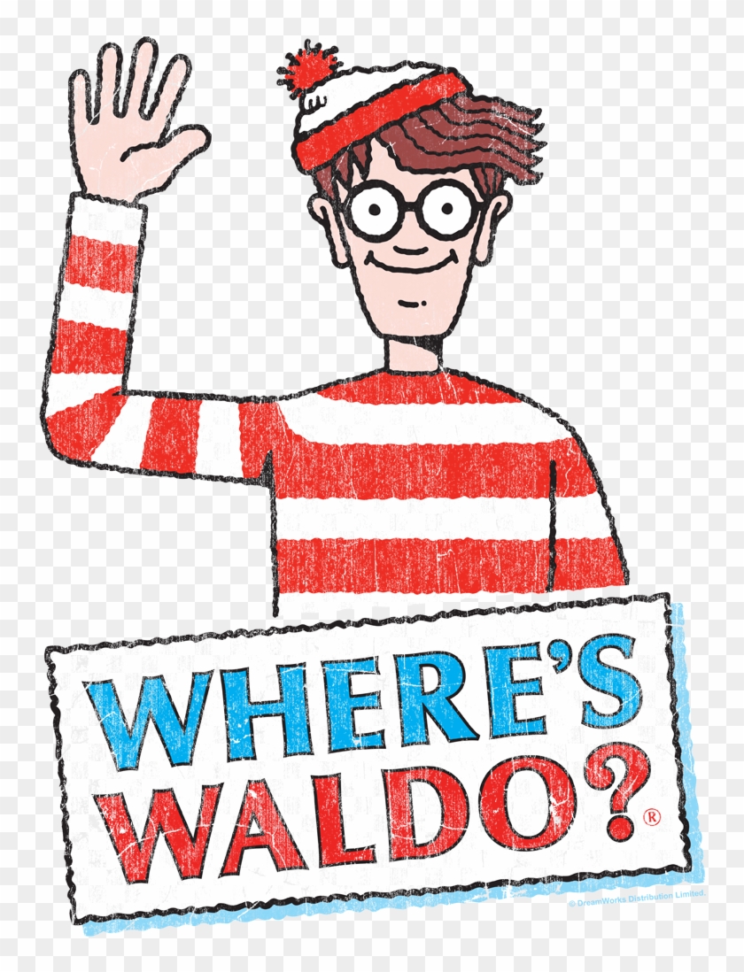 Where's Waldo Waldo Wave Men's Crewneck Sweatshirt - Transparent Where's Waldo Clipart - Png Download