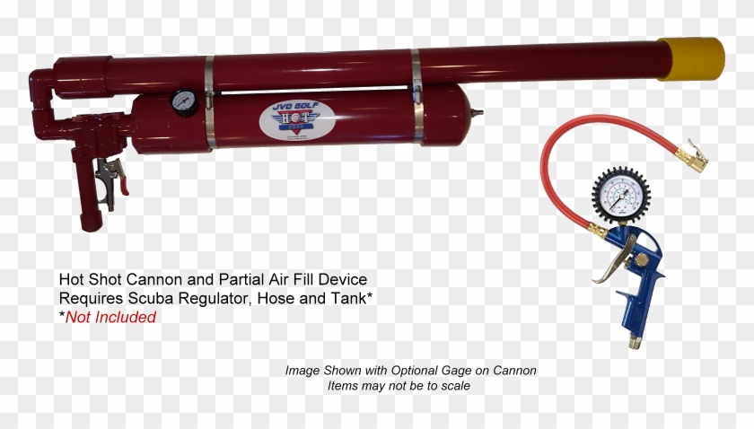 Hot Shot Golf Ball Air Cannon With Partial Air Fill - Rifle Clipart
