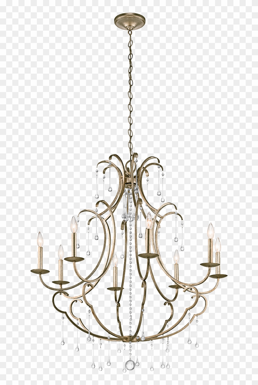 Shelsley 8 Light Chandelier In Sterling Gold - Chandelier Clipart