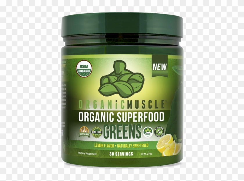 Usda Organic Superfood Greens - Vegan Protein Powder To Build Muscle Clipart #3226527