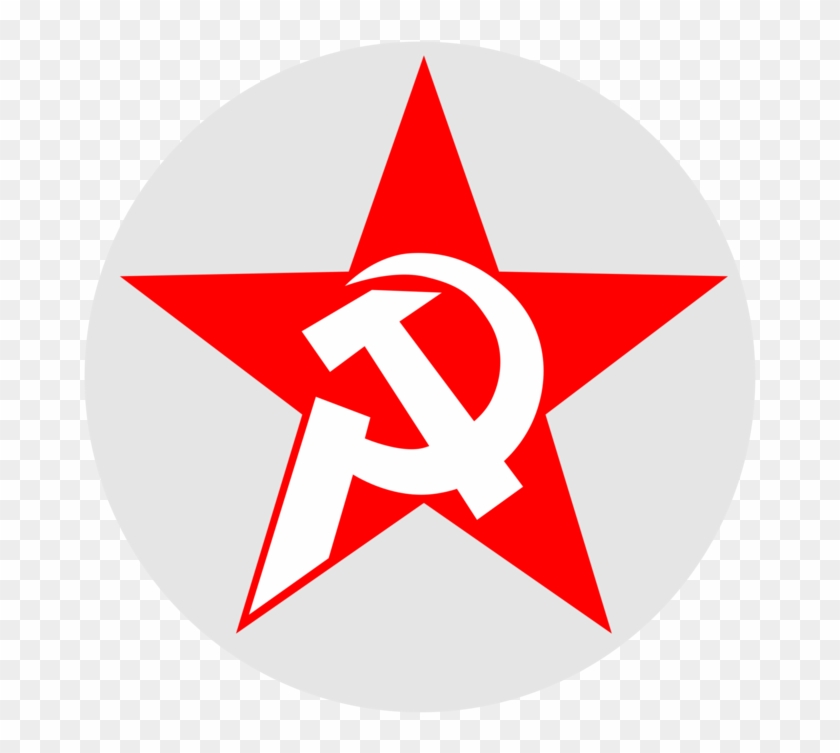Flag Of The Soviet Union Hammer And Sickle Communism - Hammer And Sickle Circle Png Clipart #3226561