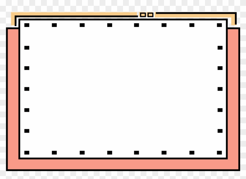 Memphis Border Cartoon E Commerce Simple Png And Psd - Display Device Clipart