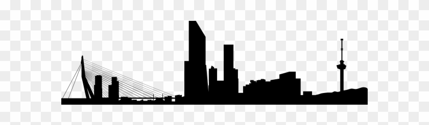 Rotterdam Skyline Png - Skyline Rotterdam Silhouet Clipart