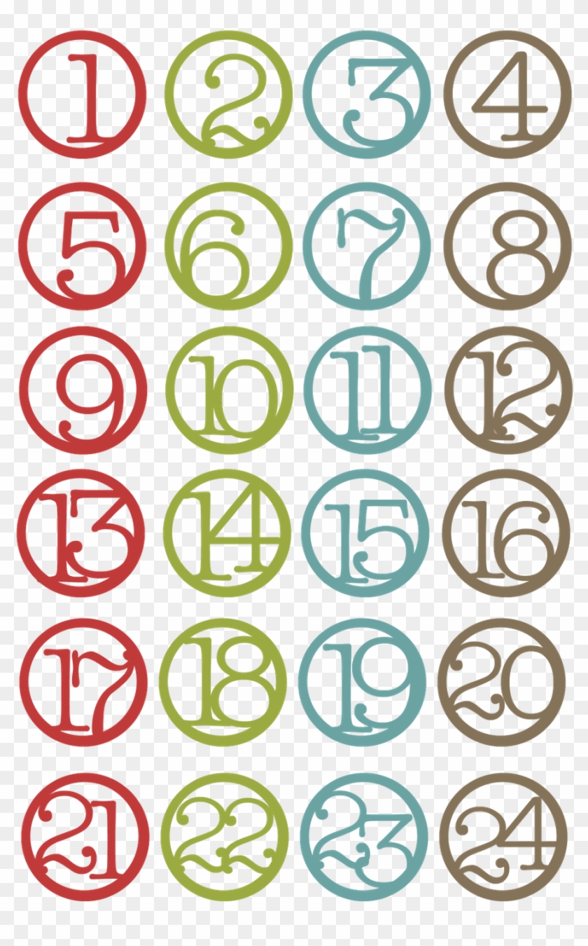 I Just Printed Them On Cardstock And Cut Them Out Using - Christmas Countdown Printable Clipart