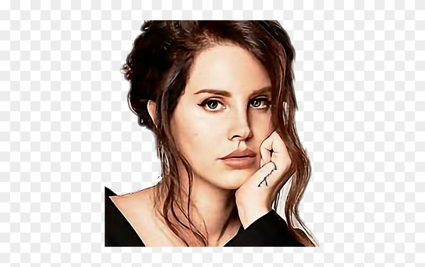 Lanadelrey Sticker - Lana Del Rey Messy Bun Clipart #3228145