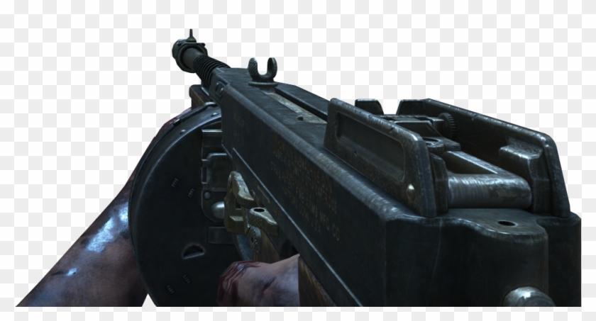 Call Of Duty 2 Zombies Origins Png - Fallout Tommy Gun Mod Clipart