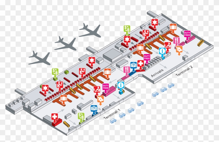 Don Mueang International Airport Map Clipart #3228258