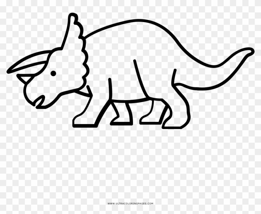 Triceratops Coloring Page - Triceratops Desenho Para Colorir Clipart #3228412