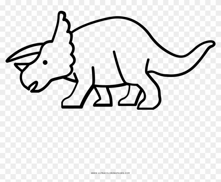 Triceratops Coloring Page - Triceratops Desenho Para Colorir Clipart