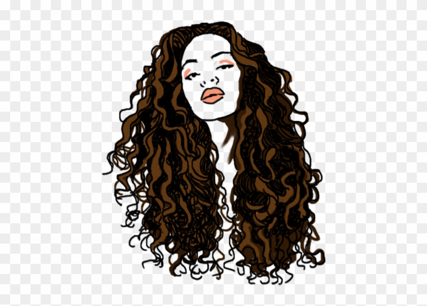 Brown Curly Hair Png - Lace Wig Clipart