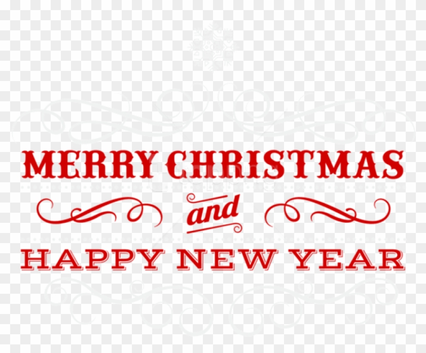Free Png Merry Christmas Transparent Png - Calligraphy Clipart
