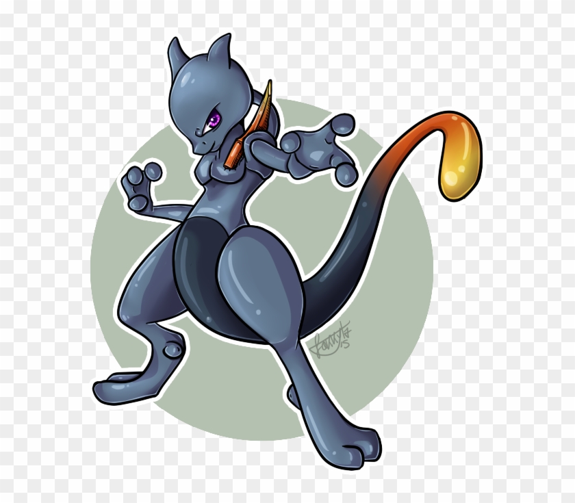 Shadow By Lokkyta - Shadow Mewtwo Pokemon Drawing Clipart