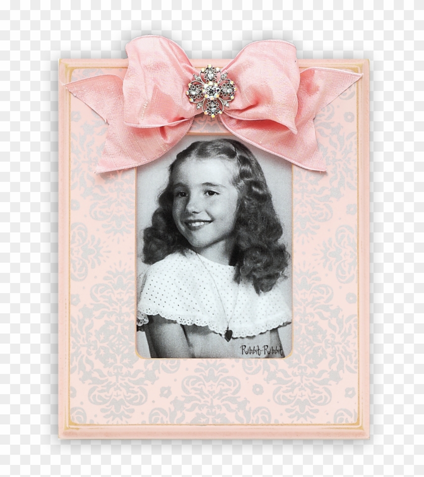 Silver Brocade Rose - Picture Frame Clipart #3230971