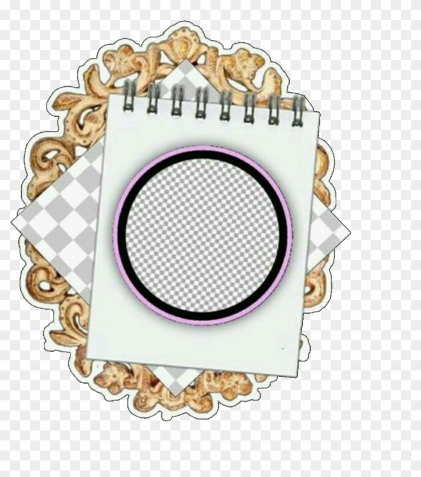 Overlaytumblr Frame Circleframe Overlays Square Mirror - Circle Clipart
