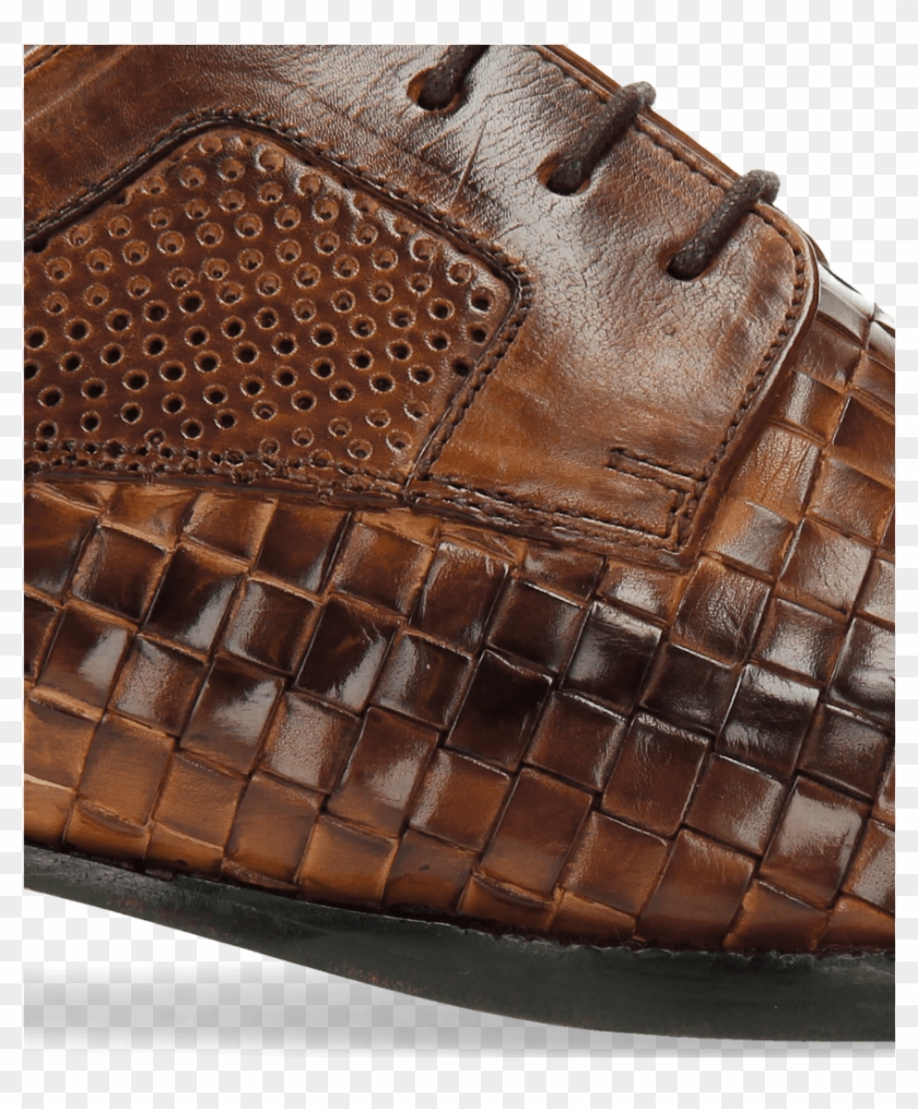 Derby Shoes Woody 10 Perfo Mesh Tan Ls Brown - Leather Jacket Clipart #3232167