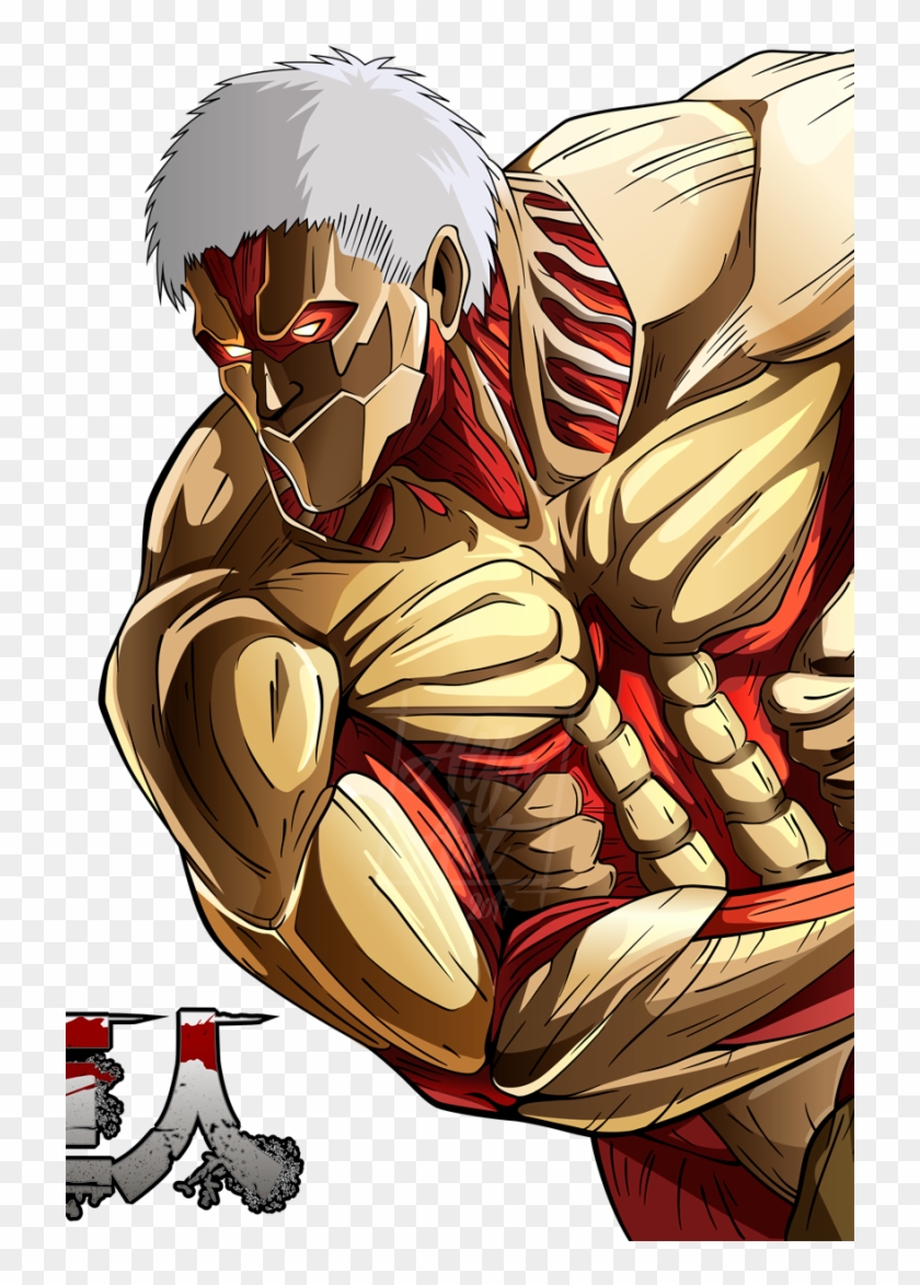 Anime / Attack On Titan Mobile Wallpaper - Titan Acorazado Para Dibujar Clipart