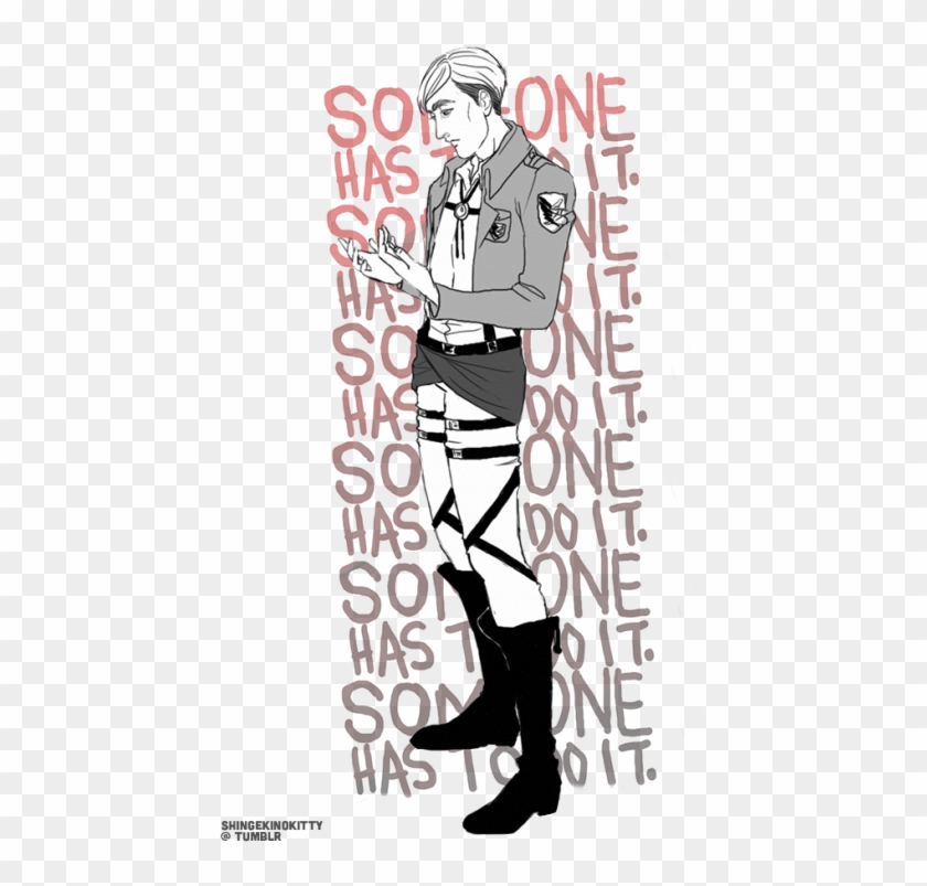 Myart Snk Shingeki No Kyojin Aot Attack On Titan Erwin - Cartoon Clipart #3232246