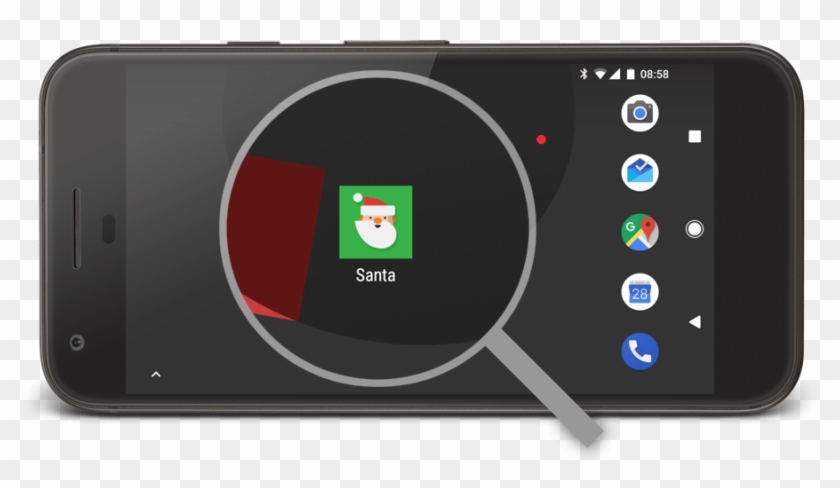 Santa Tracker On An Android Device - Boobies Make Me Smile Clipart