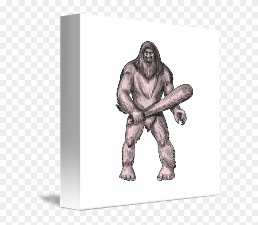 Bigfoot Clipart Transparent - Simple Sasquatch Tattoo - Png Download
