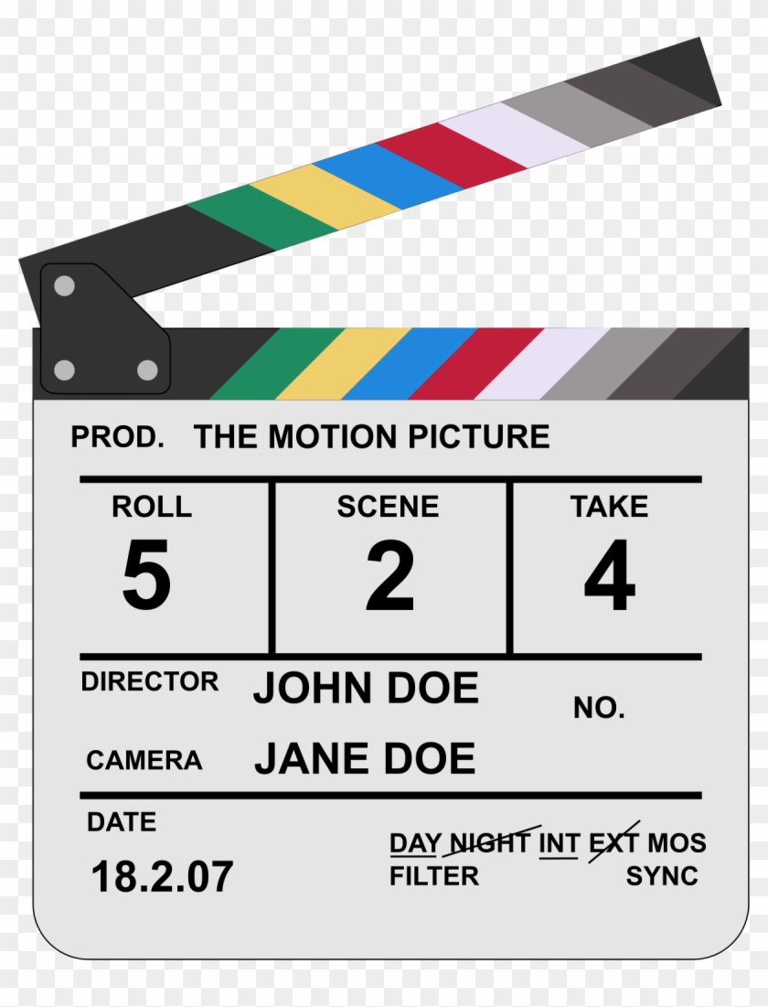 Movie Clapper Board Clipart #3233372
