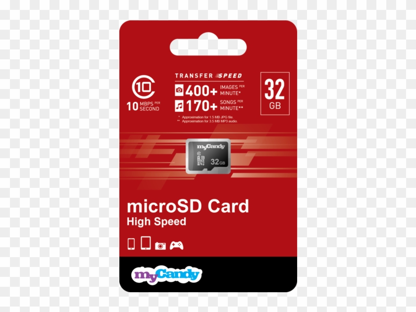 Mycandy Micro Sd Card 32gb Class - Usb Flash Drive Clipart