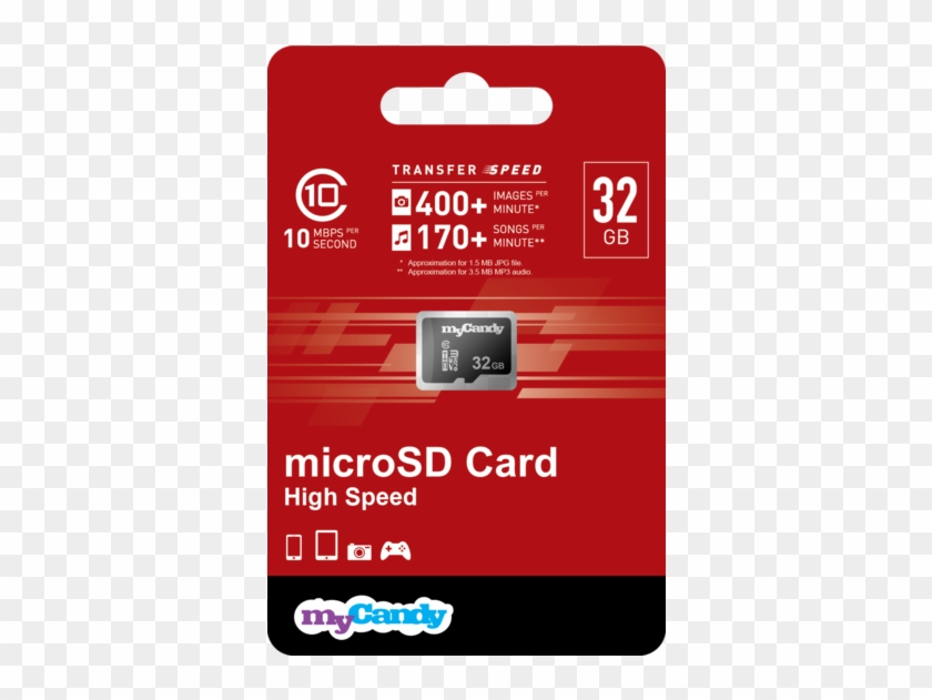 Mycandy Micro Sd Card 32gb Class - Usb Flash Drive Clipart #3234582
