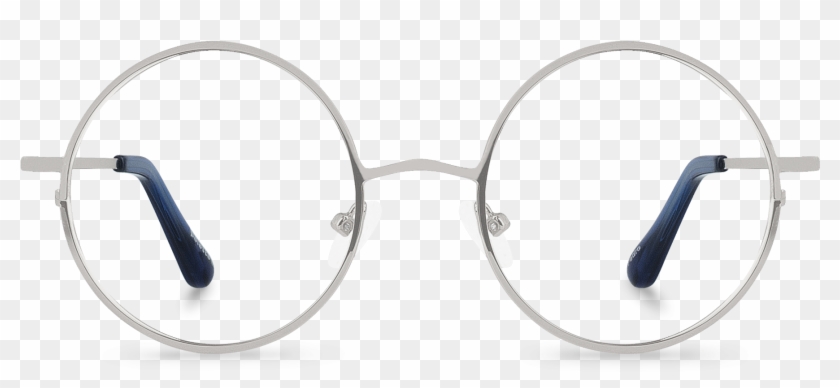 Pedro Silver Round Glasses Polette - Ronde Fashion Bril Clipart