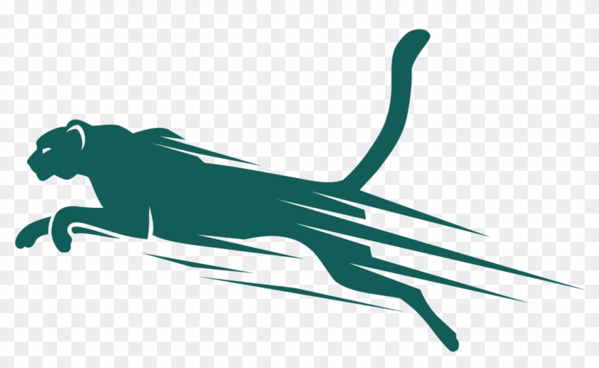 Running Cheetah Transparent Image - Vector Cheetah Clipart