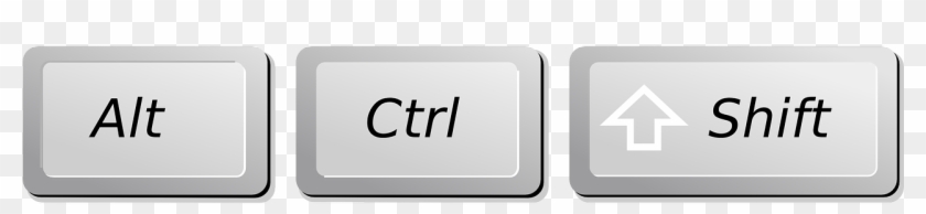 Computer Keyboard Keys Png Image - Tecla Shift Ctrl Alt Clipart