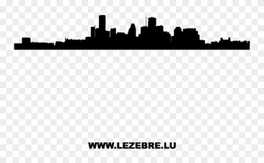 City Skyline Silhouette , Png Download - City Skyline Silhouette Wallpaper Hd Clipart