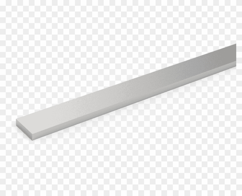A Piece Of Stainless Steel Flat Wire On Gray Background - 16mm X 10mm Trunking Clipart #3235316