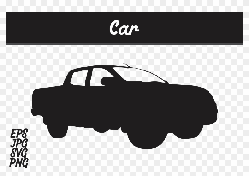 Car Silhouette Svg Vector Image Graphic By Arief Sapta - Easter Egg Vector Svg Clipart #3235401
