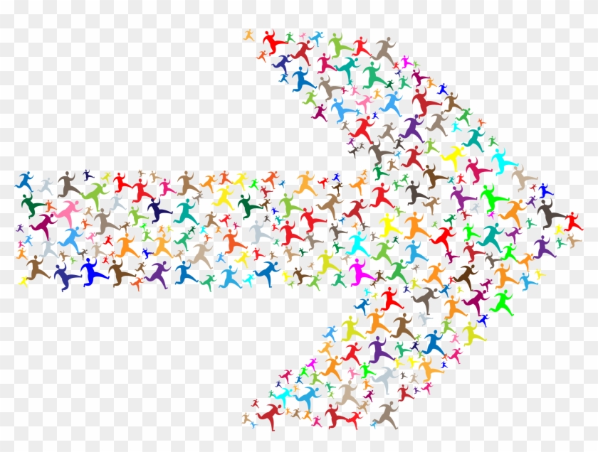 This Free Icons Png Design Of Colorful Chaotic Running - Clip Art Colorful Arrow Transparent Png