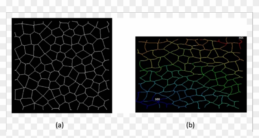 A Periodic Voronoi Honeycomb With 100 Complete Cells - Chain-link Fencing Clipart #3235513