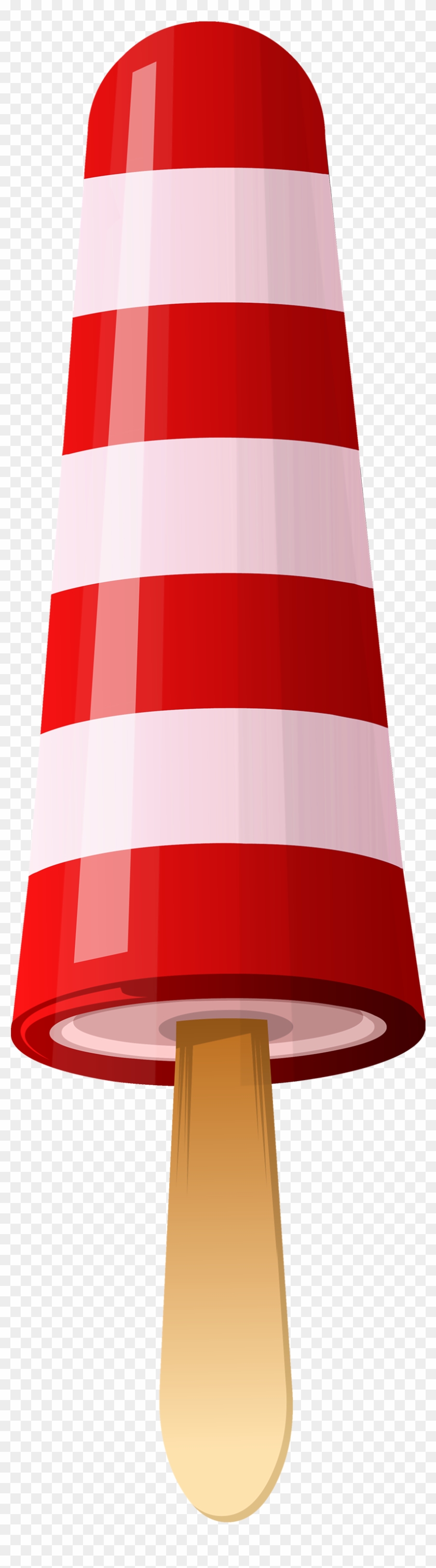 Red Striped Ice Cream Png Clipart Image - Red Ice Cream Png Transparent Png