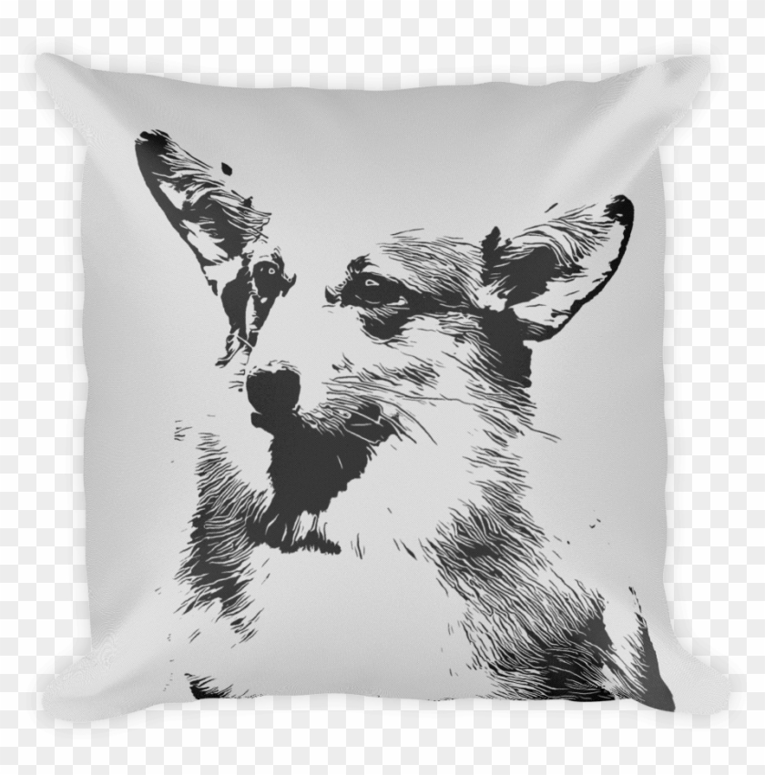 Pembroke Welsh Corgi Duotone Comic White Decorative Clipart #3236020